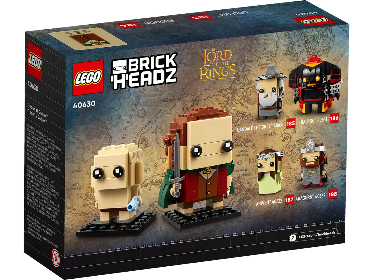LEGO The Lord of the Rings Frodo™ & Gollum™ BrickHeadz Set (40630)