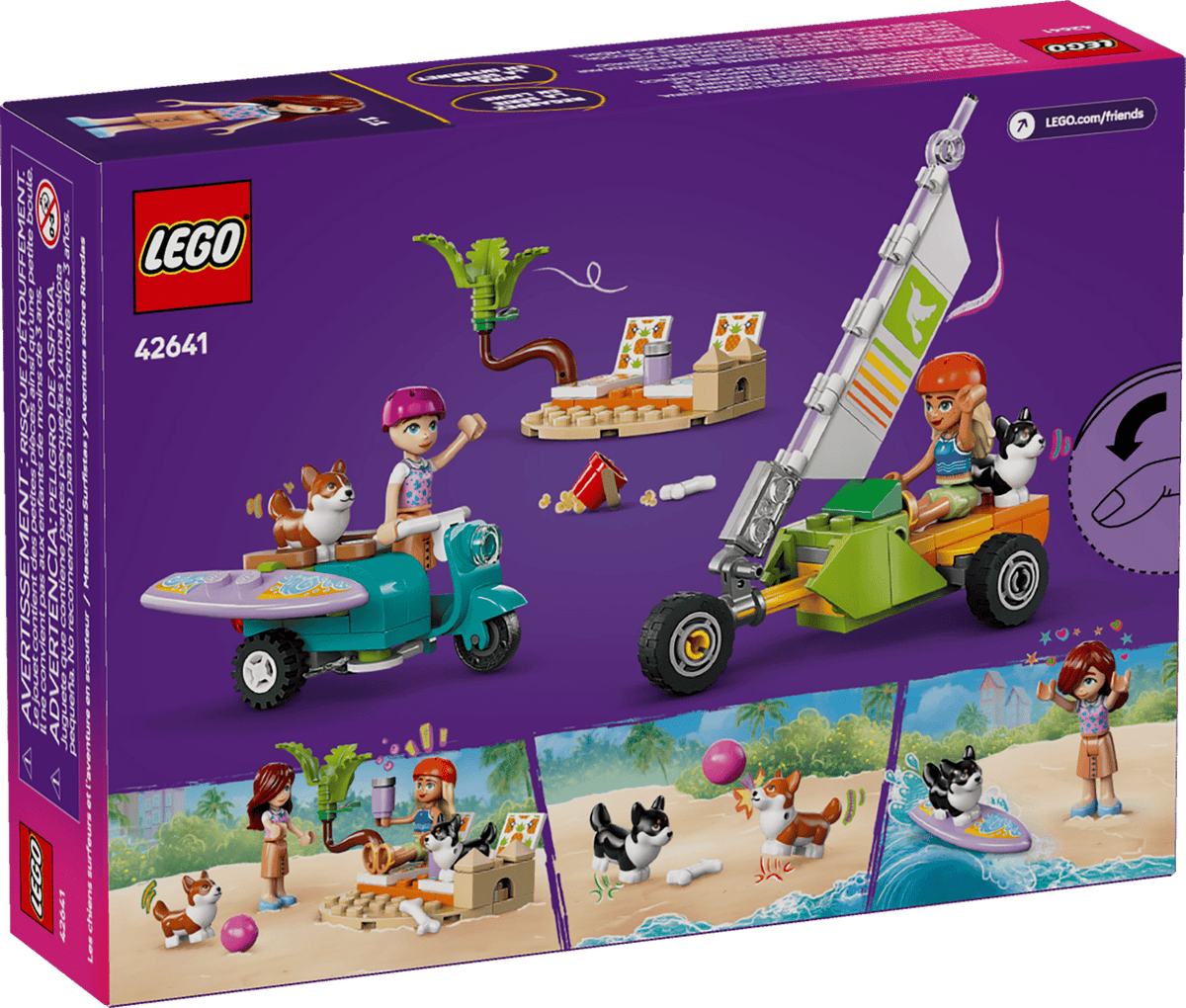 LEGO Friends Surfing Dogs and Scooter Adventure Set (42641)