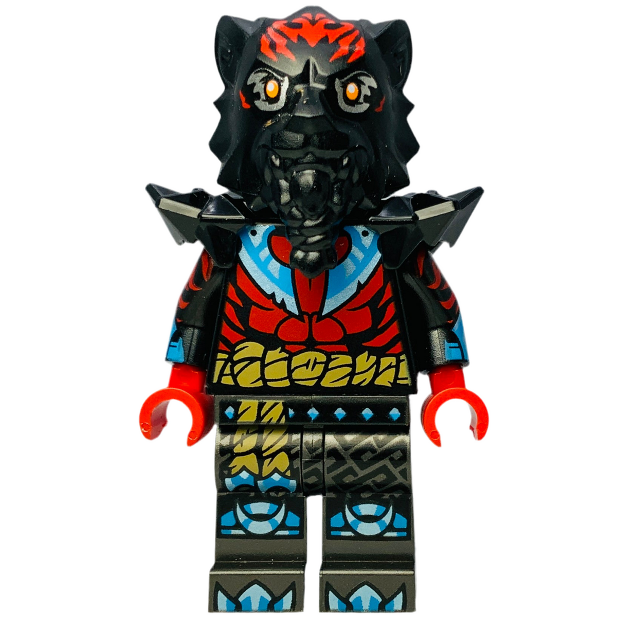 Lord Ras - Red Markings, Black Shoulder Armor, njo0927 - LEGO® Ninjago Minifigure