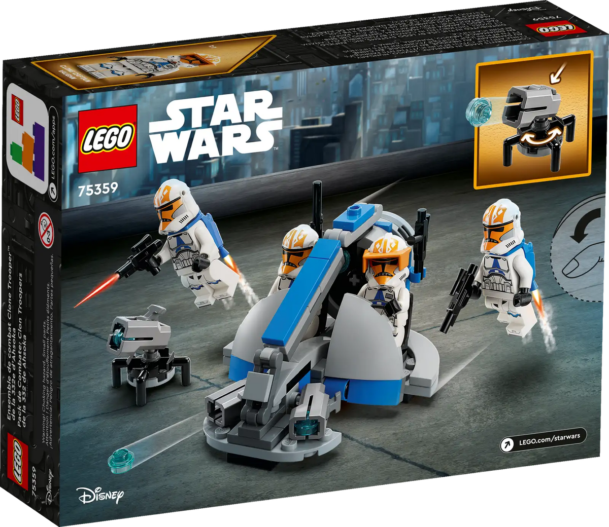 LEGO Star Wars 332nd Ahsoka's Clone Trooper™ Battle Pack Set (75359)
