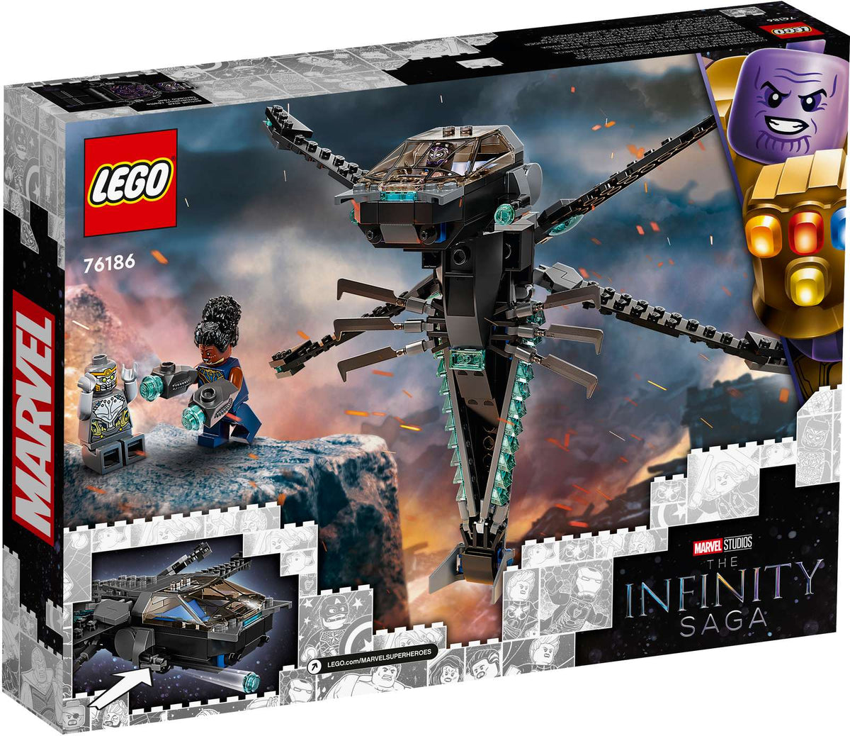 LEGO Marvel Black Panther Dragon Flyer Set (76186)