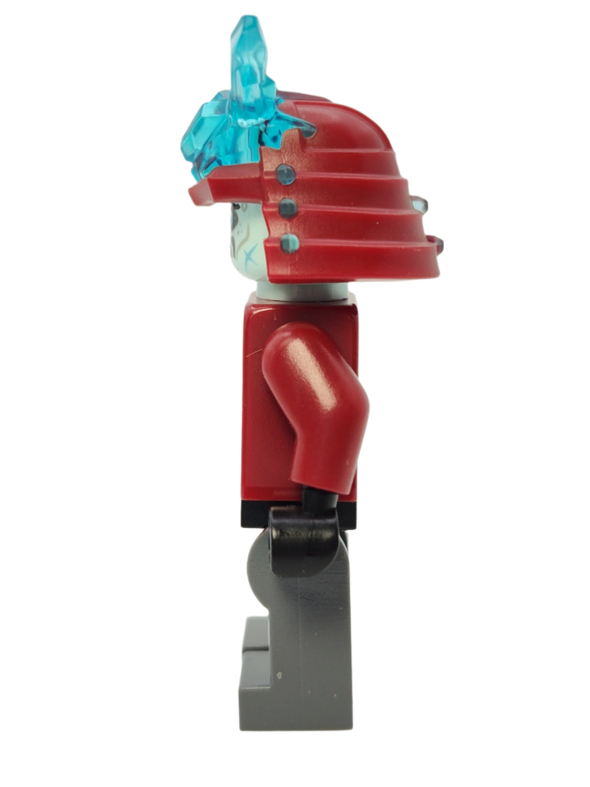 Blizzard Samurai - Ninja Helmet with Trans-Light Blue Horns, njo0549