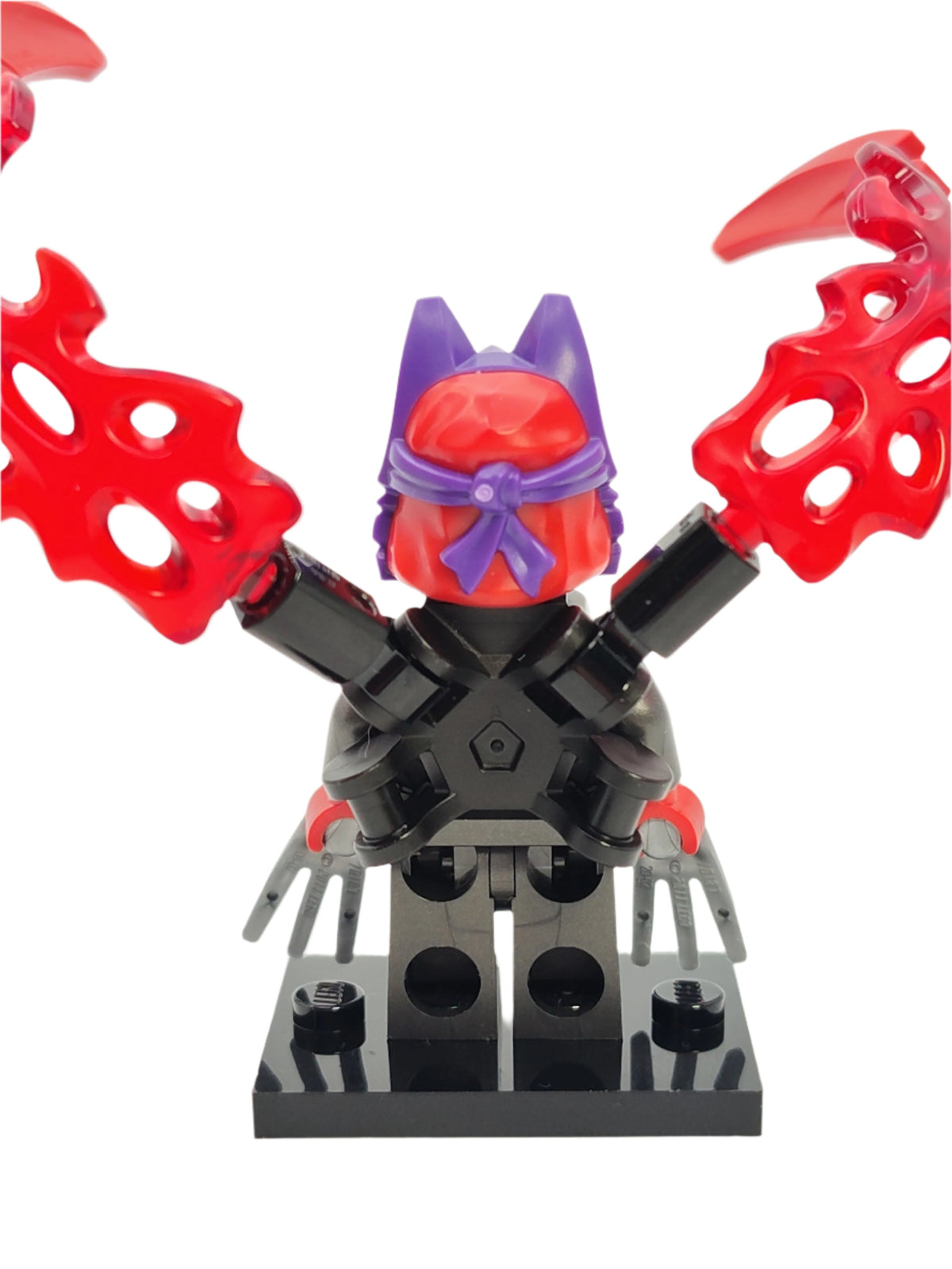 Wolf Mask Warrior - Dark Purple and Red Mask with Energy Claws, njo0899 - LEGO® Ninjago Minifigure