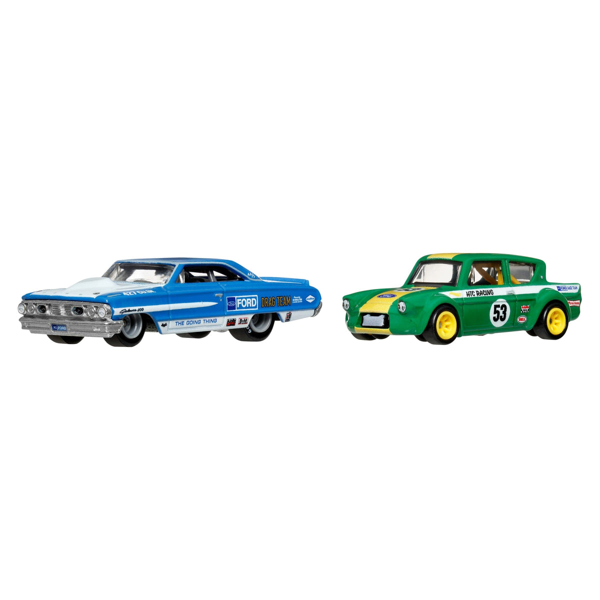 Hot Wheels Premium Car Culture 2-Pack Custom / Personnalisé '64 Galaxie 500 &  '67 Ford Anglia Racer Voiture De Course