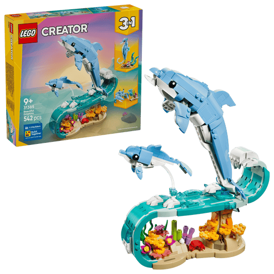 LEGO Creator Sea Animals: Beautiful Dolphins 3in1 Set (31385)