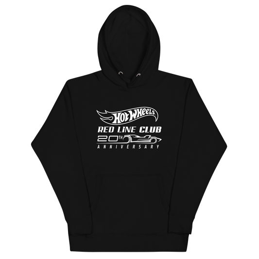 Hot Wheels® Red Line Club® 20th Anniversary Silhouette Logo Black Hoodie