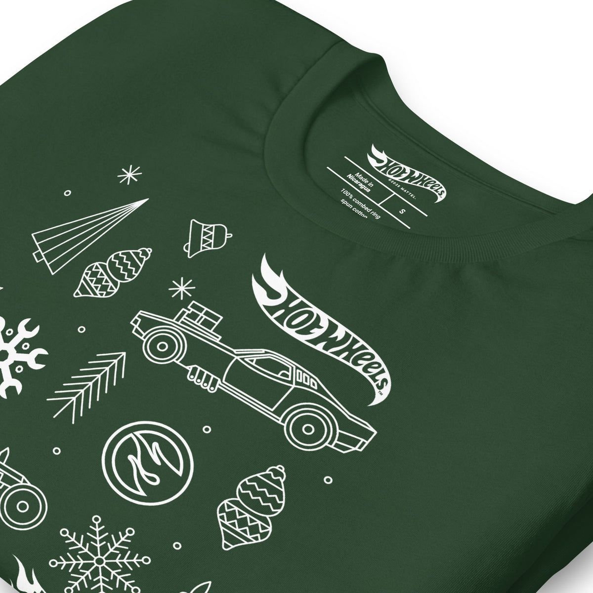 Hot Wheels Holiday Icons Green T-Shirt